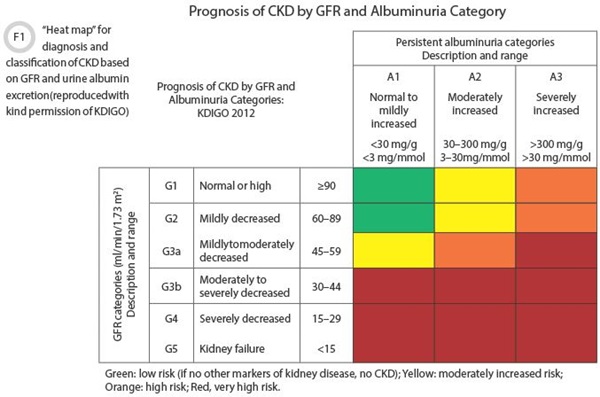 Prognosis of CKD by GRF and Albuminuria Category