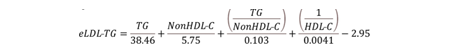 LDL-TG Equation