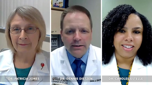 Headshot of Doctors Patricia Jones, Dennis Dietzen, and Carolee Estelle