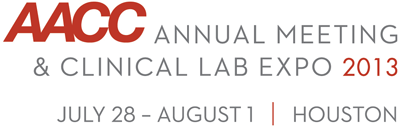 AACC Annual Meeting and Clinical Lab Expo 2013 Logo
